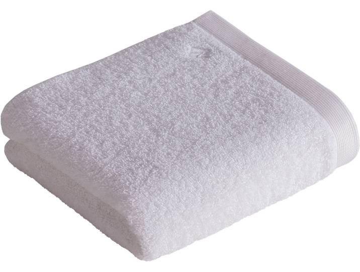 Handtuch VOSSEN High Line , weiss (weiß), B:50cm L:100cm, Webfrottier, Obermaterial: 100% Baumwolle, Handtücher, Handtuch, mit Logostickerei