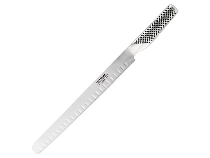GLOBAL Schinkenmesser Global G-65 Schinken- und Lachsmesser Kullenschliff 27 cm, G-65