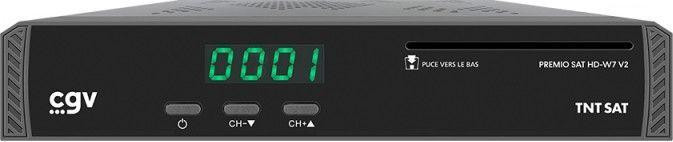 CGV PREMIO SAT HD W2 V2 HD-satellietontvanger compatibel met TNT SAT voor campers met digitale coaxiale audio-uitgang