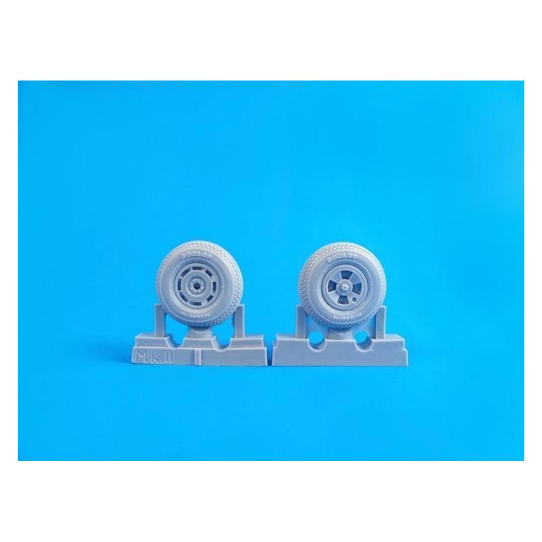 CMK Tempest Mk.II/V/VI-Square Tread Pattern Mainwheels f. Spacial Hobby (129-Q32275)