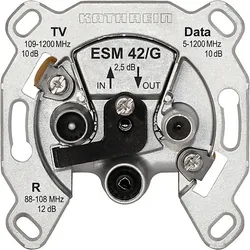 KATHREIN BK-Modem-Steckdose 3fach Durchgangsd.selektiv ESM 42/G