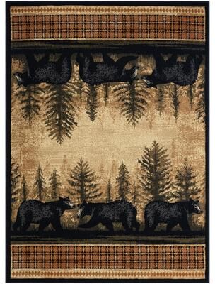 Mayberry Rug Sunset Valley Bearfoot Antique Lodge Area Rug