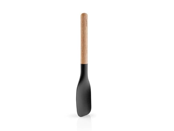 Eva Solo Cuillère de service de cuisine nordique\, grande Poignée en chêne naturel Ustensile de service Buffet Banquet Cuillère Design et fonctionnalité danois