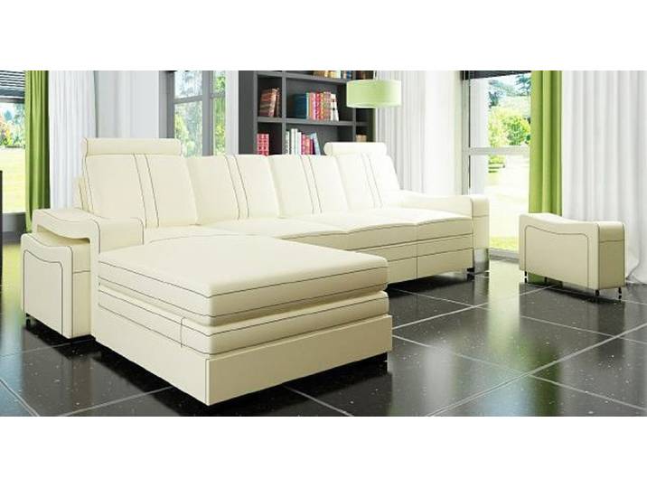 JVmoebel Ecksofa Exklusive Ledergarnitur mit USB-Schnittstelle und modernem Design, Made in Europa