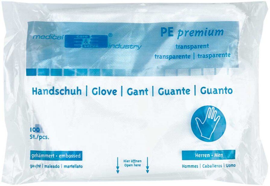 Handschuhe Einmal Herren Polyäthylen