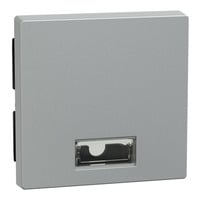 Wippe mit Symbolfenster rechteckig für Kontrollschalter- und Taster-Einsatz Typ 433860 aluminium, Retail