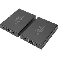 HDMI KVM IP Extender Set, 150 Meter, HDMI Verlängerung schwarz, Sendeeinheit + Empfängereinheit
