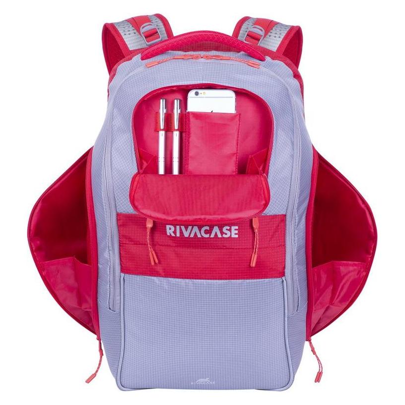 Rivacase NB Rucksack Mercantour /rot 5265 (30 l) (5265 GREY/RED)
