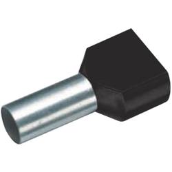 Vogt Verbindungstechnik 460714D Zwillings-Aderendhülse 6 mm² Teilisoliert Schwarz 100 St.