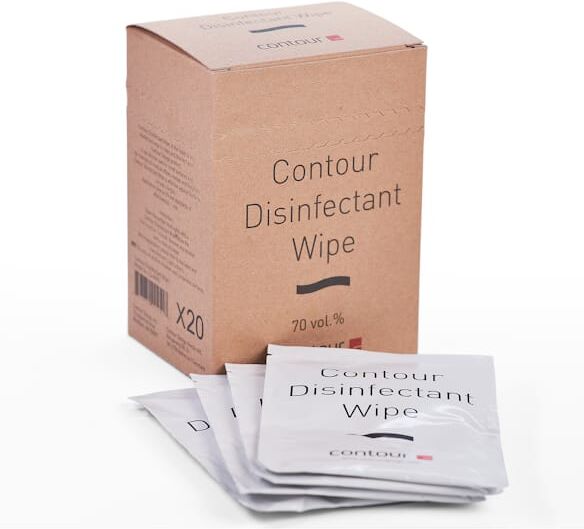 Contour Disinfectant Wipe 20 pack