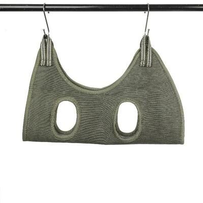 Uplifted Finds Pet Grooming Hammock And Restraint Bag With Hanging Hooks green l