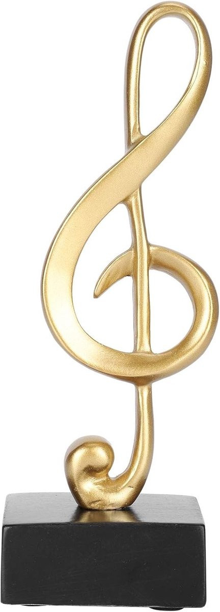 Musical Note Standbeeld - Muziek Symbool Ornament voor Decoratie van Bureau, Slaapkamer en Woonkamer