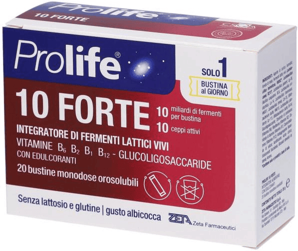 Prolife 10 Forte Integratore Per Il Benessere Intestinale 20 Stick