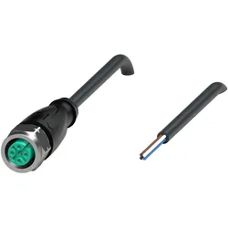 Pepperl+Fuchs Fabrik Kabeldose, M12, Edelstahl V1-GV4A-BK12M-PVC-U