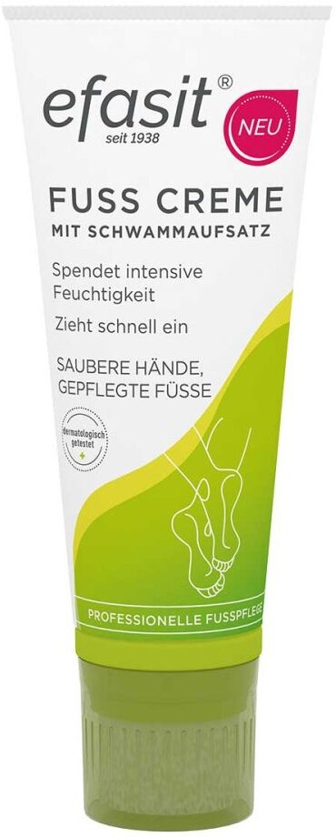 Efasit Fuß Creme mit Schwammaufsatz 75ml