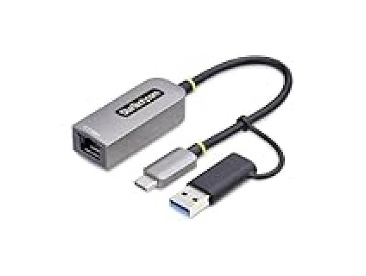 StarTech Adaptateur 2.5GbE USB-C vers Ethernet, Convertisseur USB-A