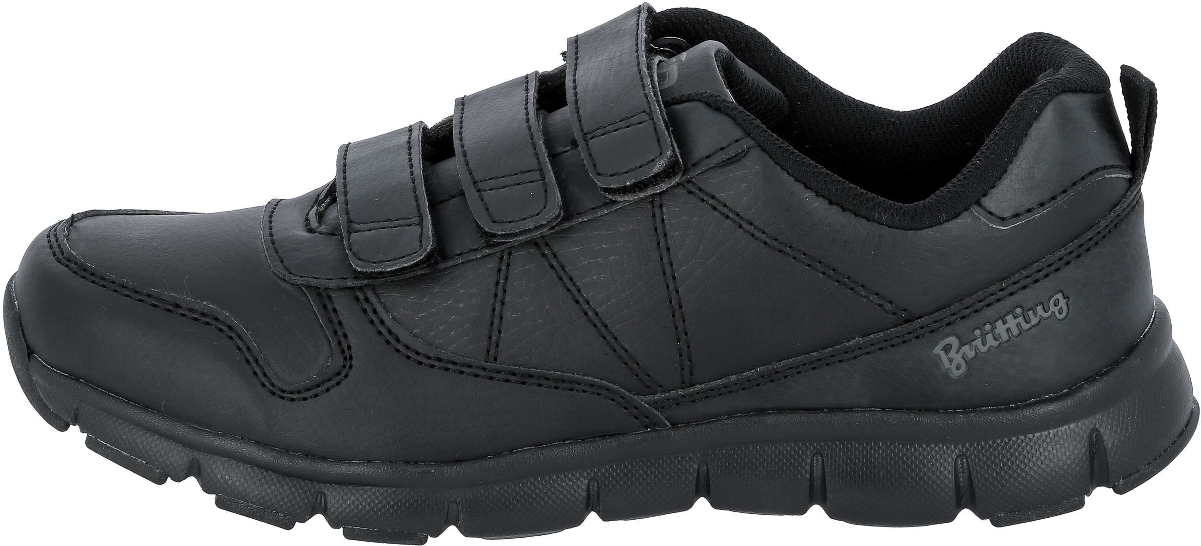 Klettschuh BRÜTTING "Freizeitschuh Classic Sport V", Herren, Gr. 43, Textil, schwarz, Synthetik, Schuhe Klettschuh