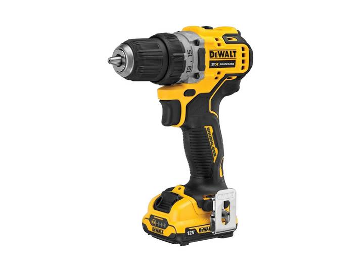 Akku-Bohrschrauber DEWALT 12 V , gelb, H:185mm, Bohrmaschinen, Akku-Bohrschrauber