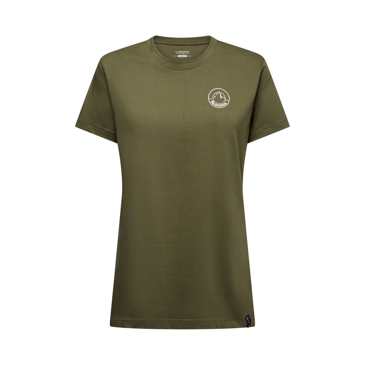 La Sportiva Circle Logo T-shirt Women cypress/chalk (E47W04) L ZACT245E47W04L