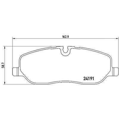 Brembo Bremsbeläge vorne (Satz) [Hersteller-Nr. P44014] für Land Rover