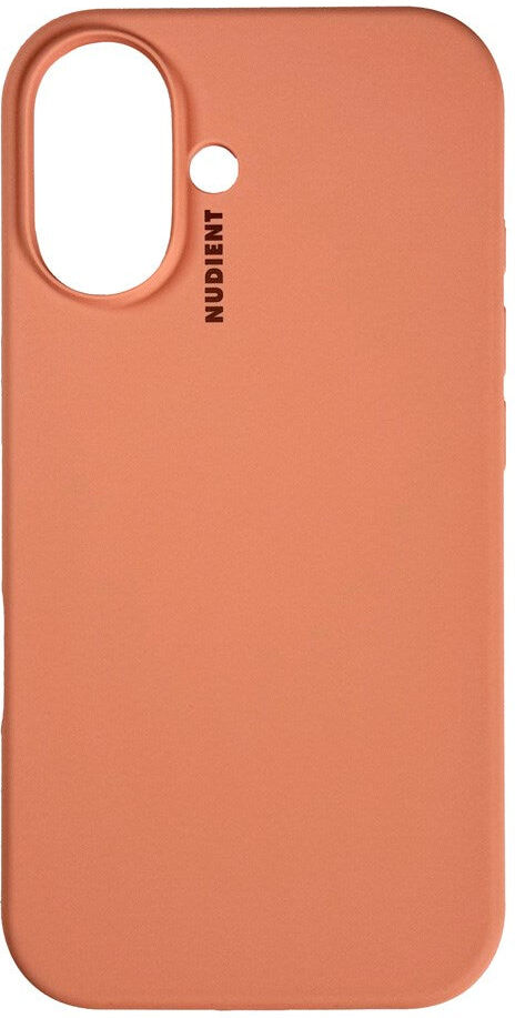Nudient iPhone 16 Base Silicone Cover - Peach Orange