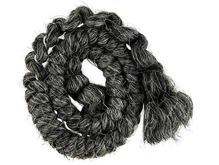 Mehron Crepe Hair - Dark Grey (donkergrijs)