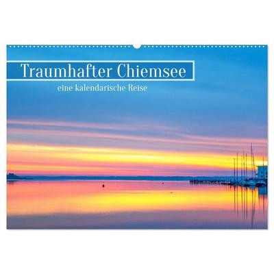 Traumhafter Chiemsee - eine kalendarische Reise (Wandkalender 2027 DIN A2 quer), CALVENDO Monatskalender
