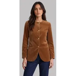 Marella für Damen. 2623046074200 Braune Samtjacke Mlscorone (38), Lässig, Baumwolle