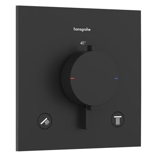 hansgrohe Ecostat Comfort E Thermostat encastré pour 2 consommateurs, 33711670, 33711670 (33711670)