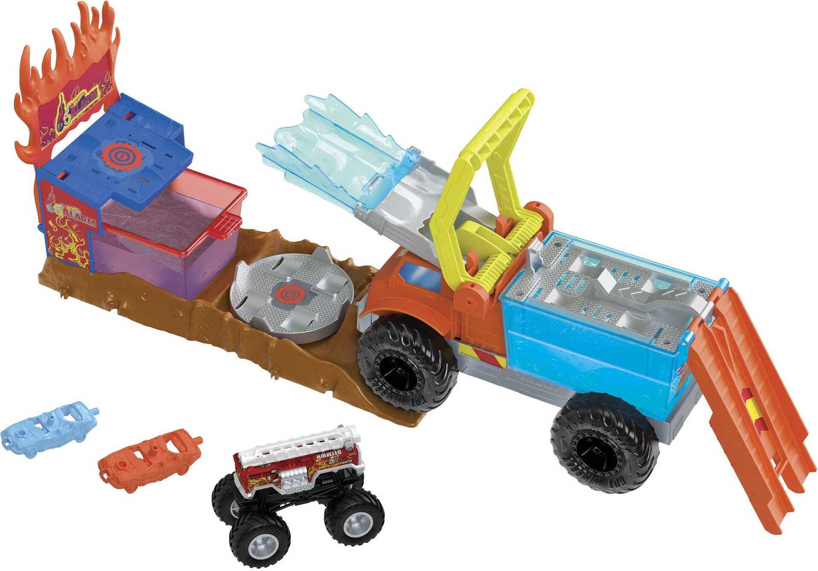 Hot Wheels Monster Trucks Arena World Redding in Noodsituatie 5-Alarm