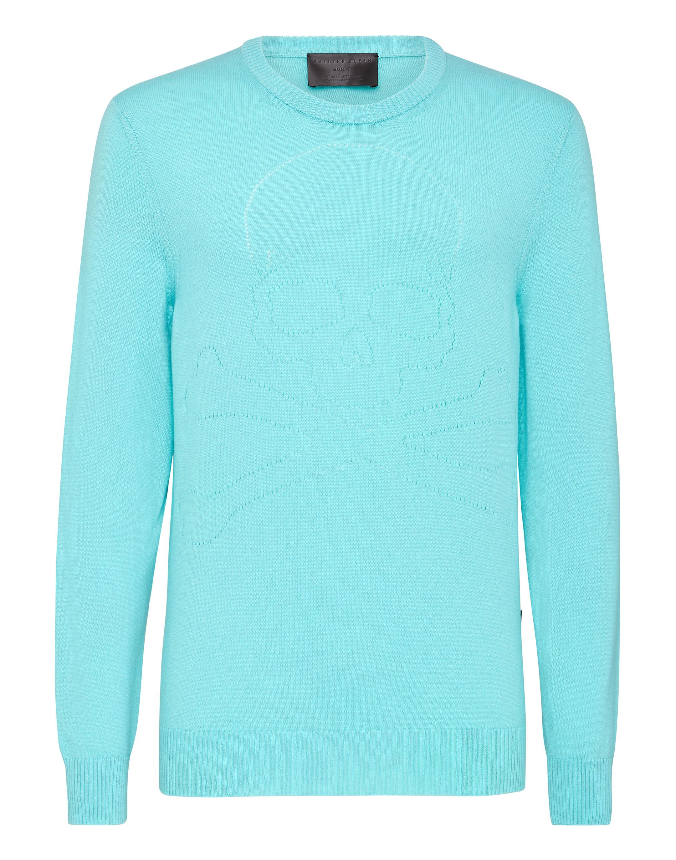 Rundhalspullover Skull And Plein
