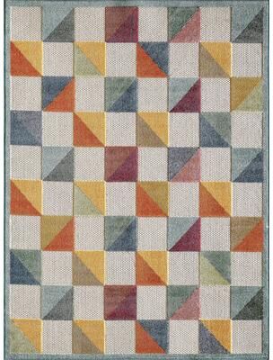 Domani Napa Geometric Ombre Indoor/ Outdoor Rug