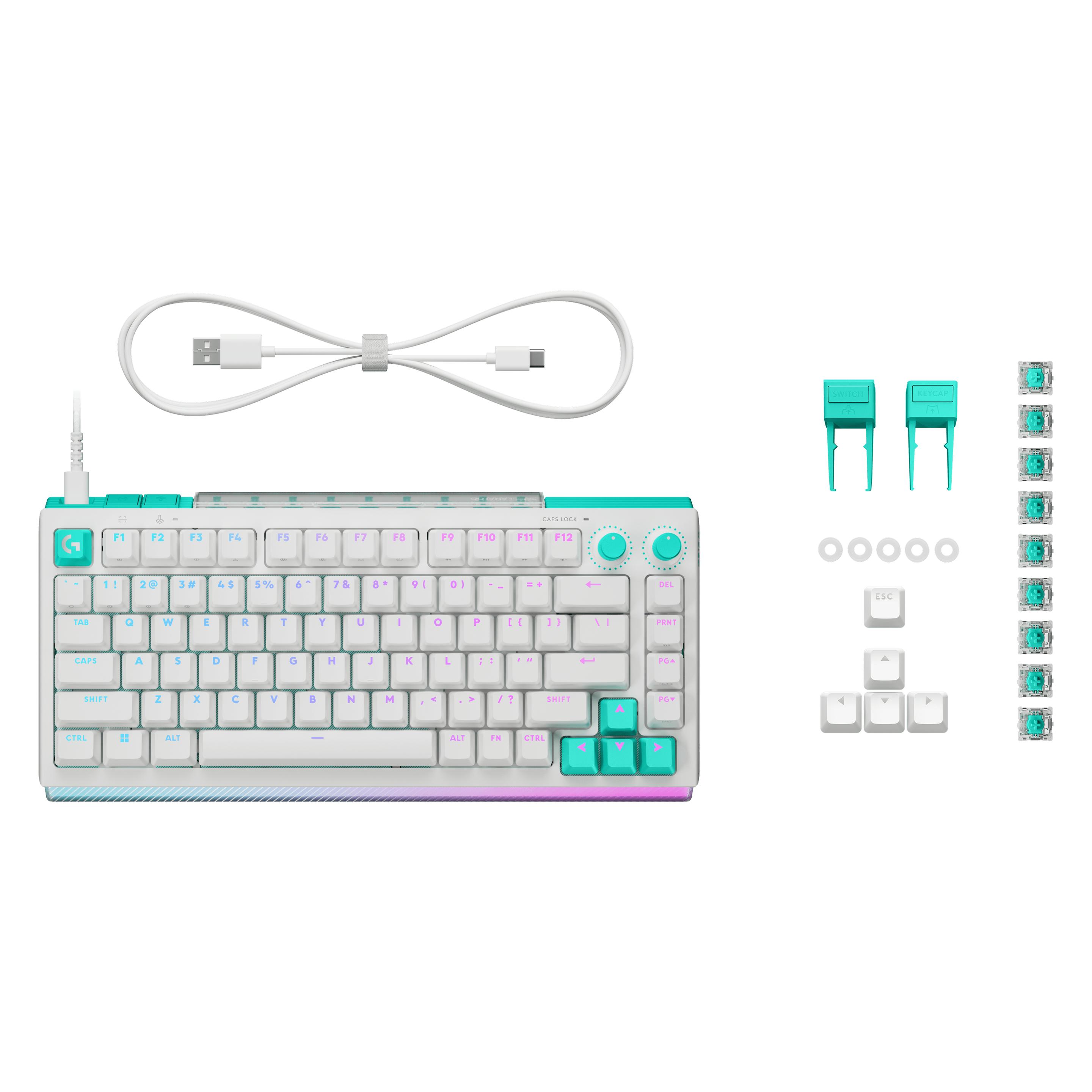 Logitech G512 X 75 - WHITE - DEU (DE, Kabelgebunden) (920-013950)