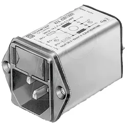 KFA 10A - Entstörfilter ohne Sicherungshalter, 10 A, C14