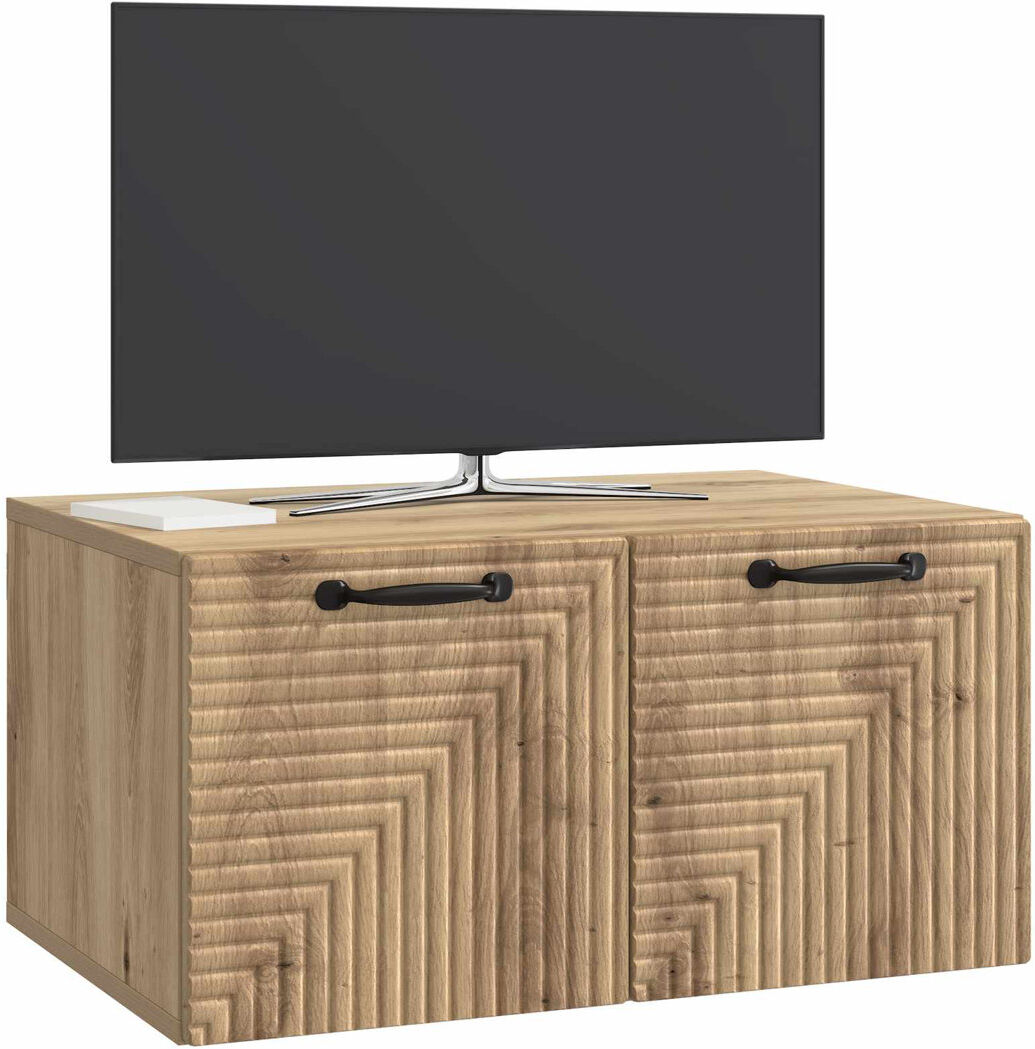 17 Stories TV Stand Artisan Oak 30cm H x 59.5cm L x 41cm W