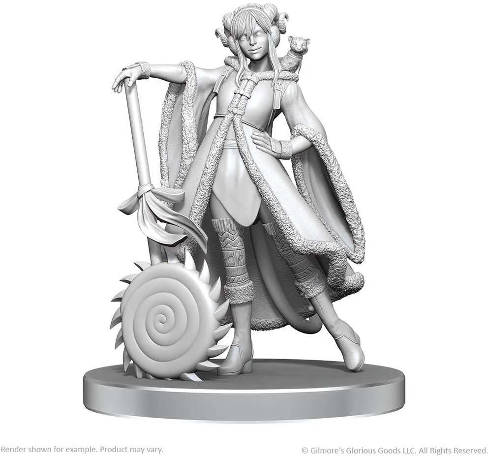 Wiz Kids LLC Critical Role Unpainted Miniatures: Jester Lavorre ; Fjord Stone for Tabletop Gaming