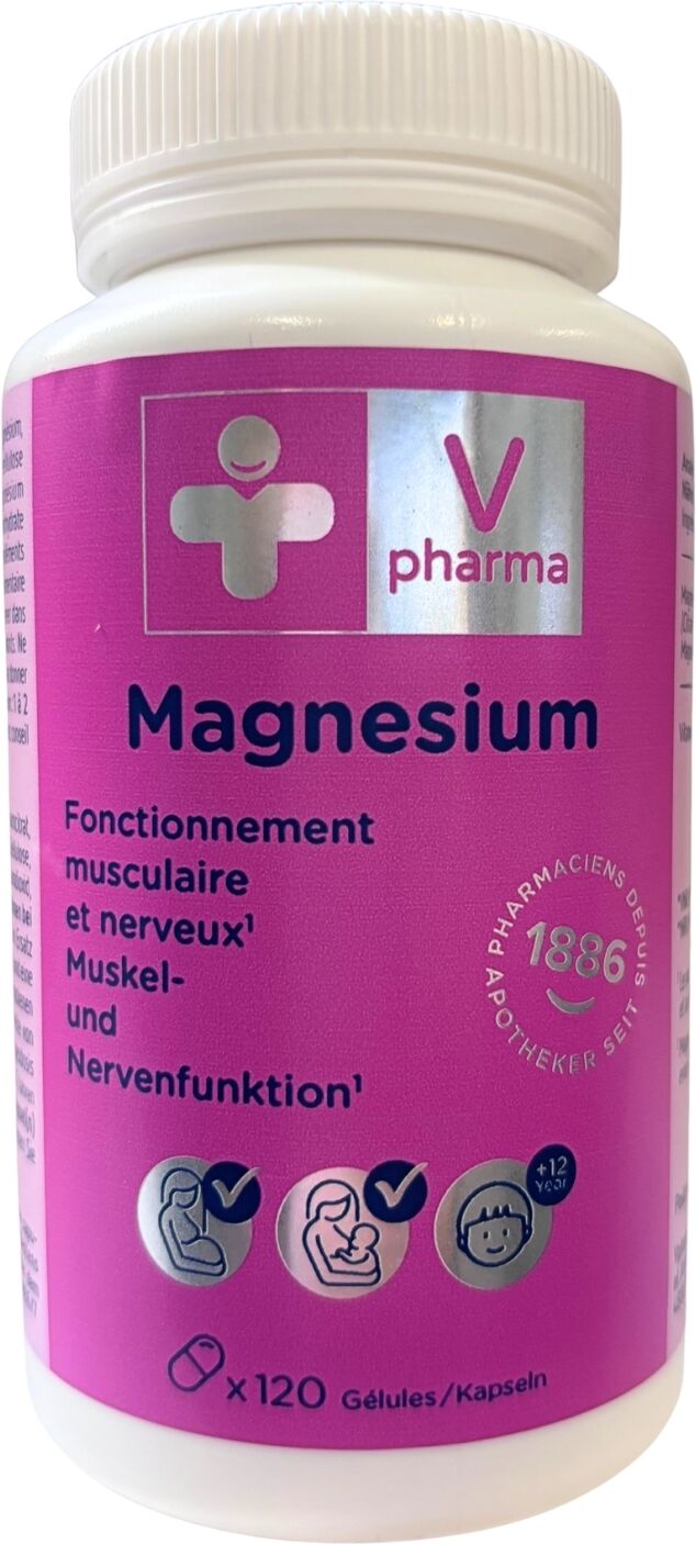Vpharma Nutrition Magnesium 120 gélules