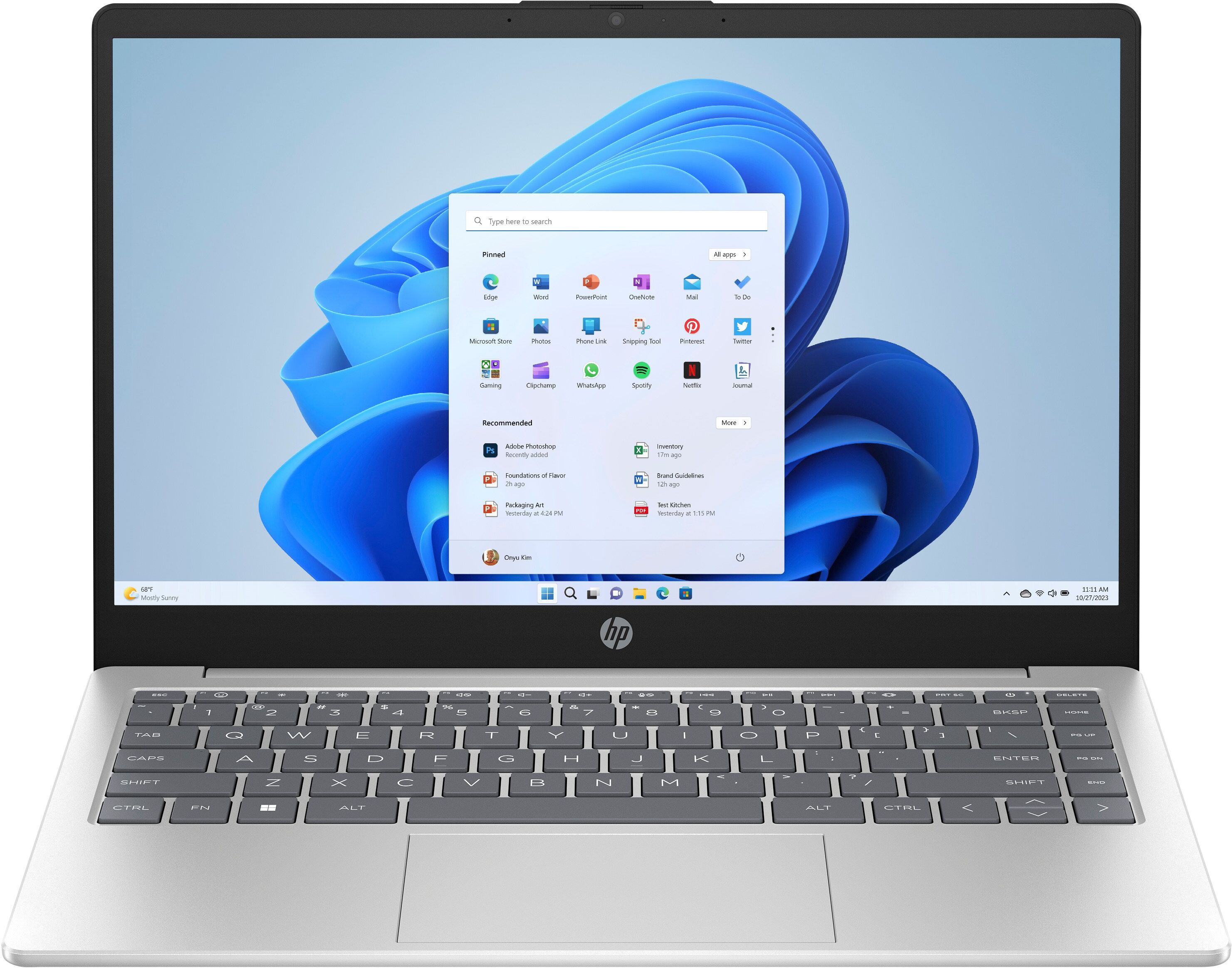 HP 14-ep0532sa Intel® Core™ i7 i7-1355U Laptop 35.6 cm (14") Full HD 8 GB DDR4-SDRAM 512 GB SSD Wi-Fi 6 (802.11ax) Windows 11 Home Silver