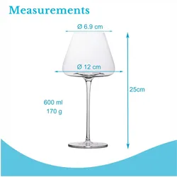 Intirilife Wein Glas Set für Rotwein Weisswein, Weingläser, Transparent