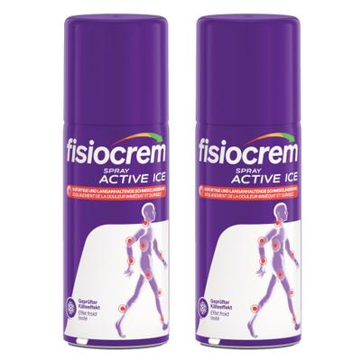 2x fisiocrem Spray Active Ice 2x150 ml