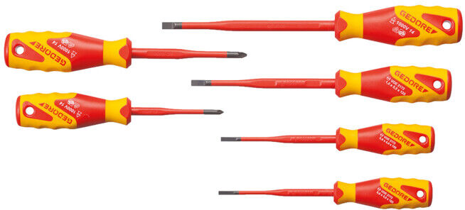 Tournevis Gedore VDE set Slim Drive pour vis à fente et vis PZ 6 pcs. (2928728)