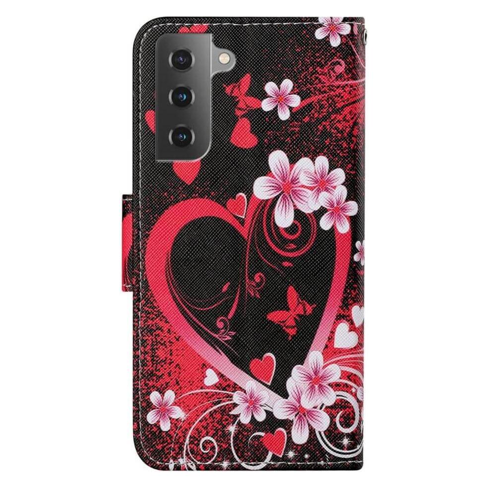 Cover-Discount Galaxy S23+ - Leder Hülle blumiges Herz (Samsung Galaxy S23+) (660117082O)