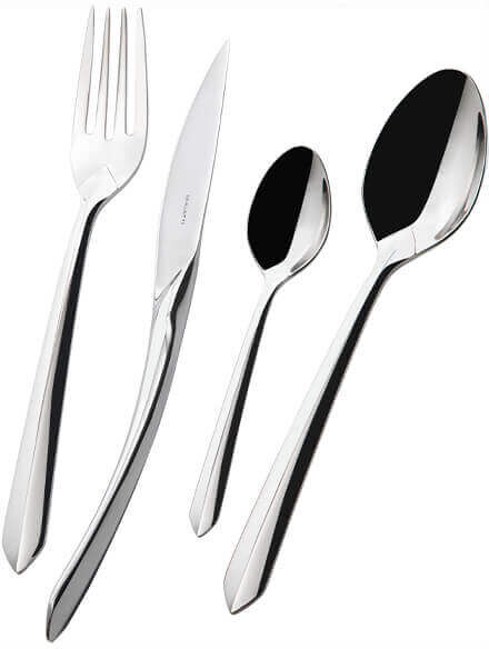 Bugatti Aphrodite Stainless Steel 24 Piece Cutlery Set in Gallery Box