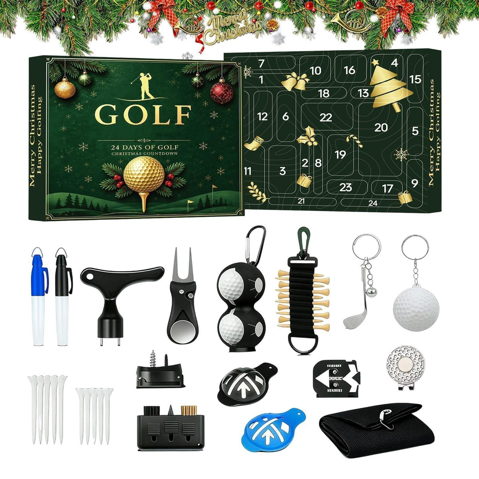 Kerst Countdown Kalender voor Golfers