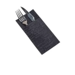 Box mit 480 Kangaroo Air Soft Servietten 40x40 dekoriert Strauss Black