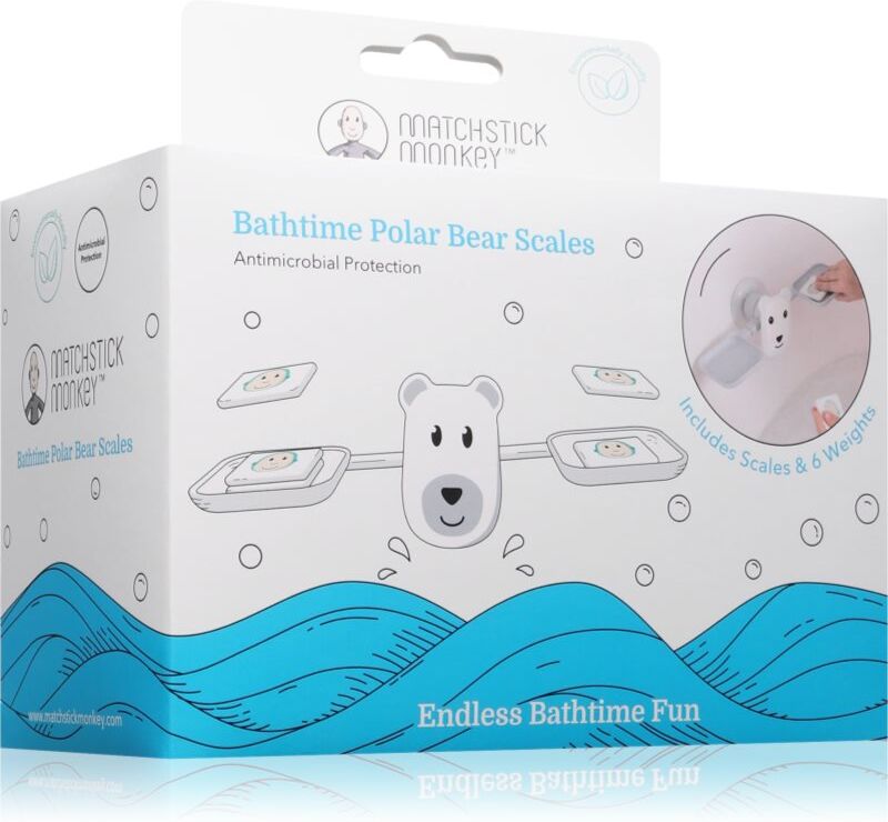 Matchstick Monkey Bathtime Scale Polar Bear balance game for the bath 12m+ 1 pc