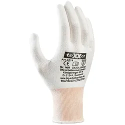 teXXor® Schnittschutz-Strickhandschuhe OHNE BESCHICHTUNG, Weiß
