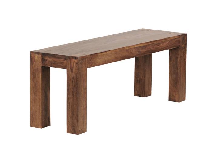 P & B Sitzbank, Sheesham, Holz, Sheesham, massiv, 120x45x35 cm, abwischbar, Esszimmer, Bänke, Sitzbänke