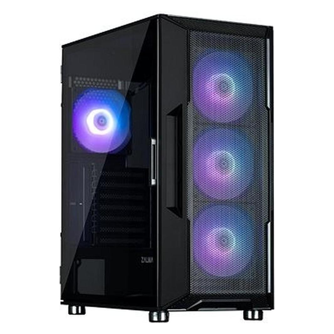 Zalman Boitier Moyen Tour ATX I3 Neo aRGB avec panneau vitré (Noir) (ATX, mATX, Mini-ITX) (I3 Neo ARGB Black)