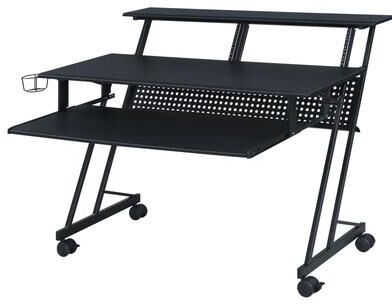 CDecor Memphis Music Studio Desk with Keyboard Tray
